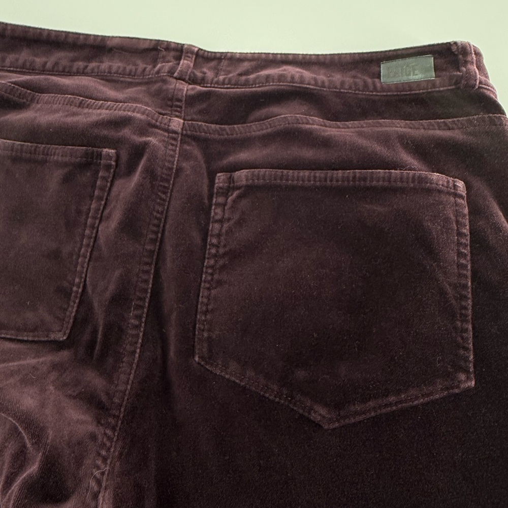 PAIGE Rich Plum Trousers - Picture 7 of 11